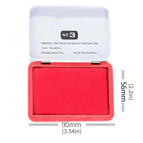 Professional Stamp Ink Pad Quick Dry Inkpad Stamp Finger-blue 2