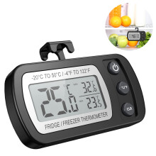 Digitales Kühlschrank-, Gefrierschrank- und Raumthermometer, wasserdichtes LCD-Display, speichert Minimal- und Maximaltemperatur, einfache