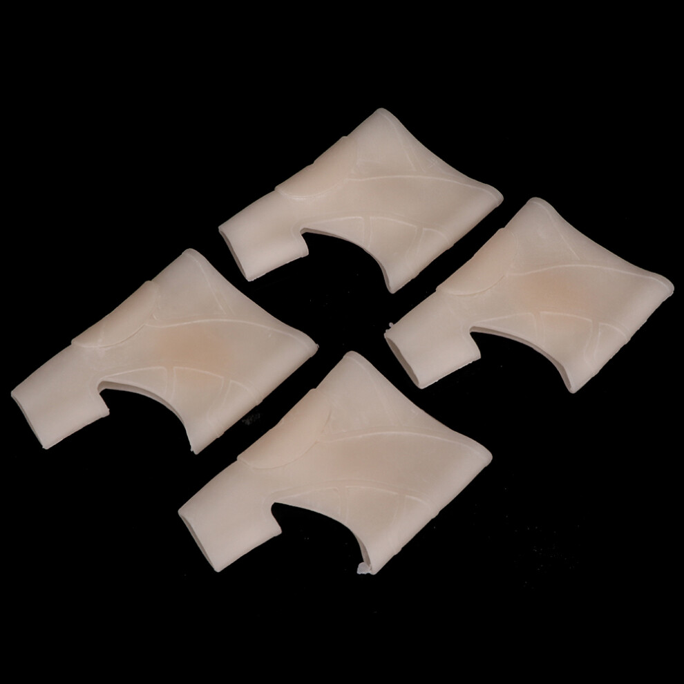 Skin Color Elastic Toe Separator - 2 Pairs Breathable Bunion Corrector