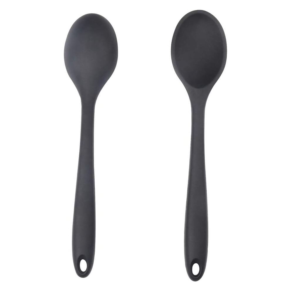 Silicone Nonstick Spoon, Stirring Spoon Heat Resistant Cooking Tool With Long Handle, Ergonomic Design Heat Resistant Silicone Kitchen Utensil For Mix 9155353456590