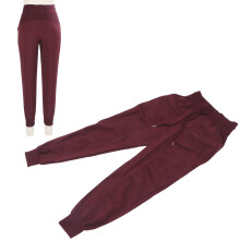 Polyester-Lose Basic Jogginghosen für Laufen & Fitness, Weinrot S