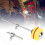 Optimized Drum Beater for Drummers Metal Silicone Yellow Instrument Accessory 6