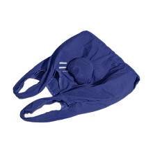 Robuste Nylon-Einkaufstasche mit Herz-Design, kompakt-Blau
