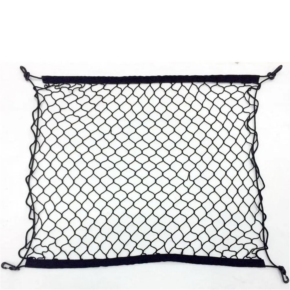 Car Nets 70 X 70Cm Universal Car Trunk Luggage Storage Cargo Organiser Nylon Elastic Mesh Net With 4 Plastic Hooks Storage Nets 9105992116195