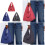 Robuste Nylon-Einkaufstasche mit Herz-Design, kompakt-Blau 3