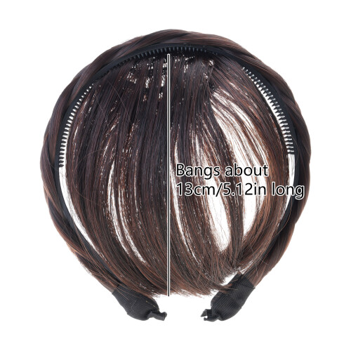 Schnelles Haarstyling, geflochtene Perücken, Haarband-Hellbraun 2