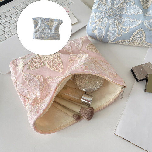 Eleganter Kosmetikkoffer mit Schmetterlingsmuster,-Blau 1