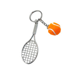 Modischer Tennis-Schlüsselanhänger aus Metall für-Orange