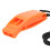 8 Stück Orange Kunststoff Doppel-Frequenz-Notfall-Survival-Pfeife 7,2 cm 10
