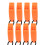 8 Stück Orange Kunststoff Doppel-Frequenz-Notfall-Survival-Pfeife 7,2 cm 8