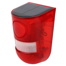 Solar-Powered 110 dB Alarm Light IP65 Motion Sensor Easy Install