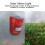 Solar-Powered 110 dB Alarm Light IP65 Motion Sensor Easy Install 7
