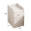 Living And Home Mini Modern Bedside Table with Double Drawers -Warm White, 30 cm Width, MDF Storage Cabinet for Bedroom 4