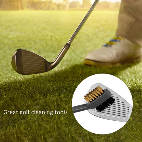 2er Set Golfschläger-Bürsten mit Doppelborsten – Schwarz, Blau, Rot, Grün 2