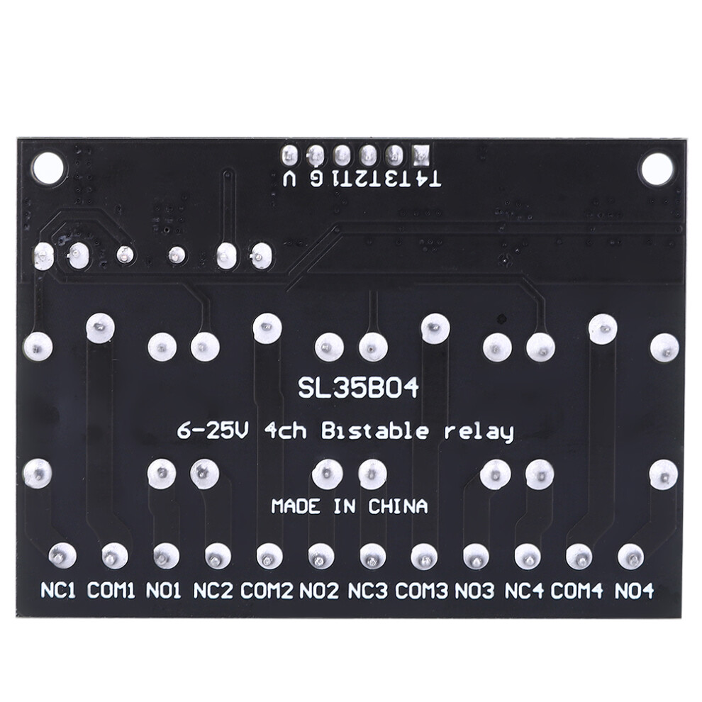 12V 4 Channel Relay Module Sl35b04 Bistable Self Locking Low Level Switch 8761362098594