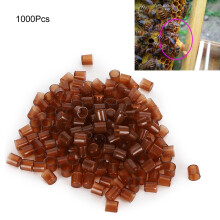Premium 1000Pcs Bee Queen Cell Cups - Brown Non-Toxic & Reusable