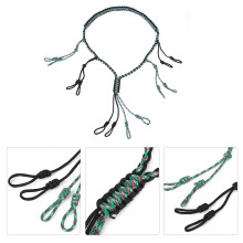 Outdoor Duck Call Lanyard Paracord Necklace Camouflage Green & Black