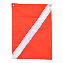 Rot-Weißer Tauchflagge 50x60cm Sicherheitswarnsignal für Wassersport