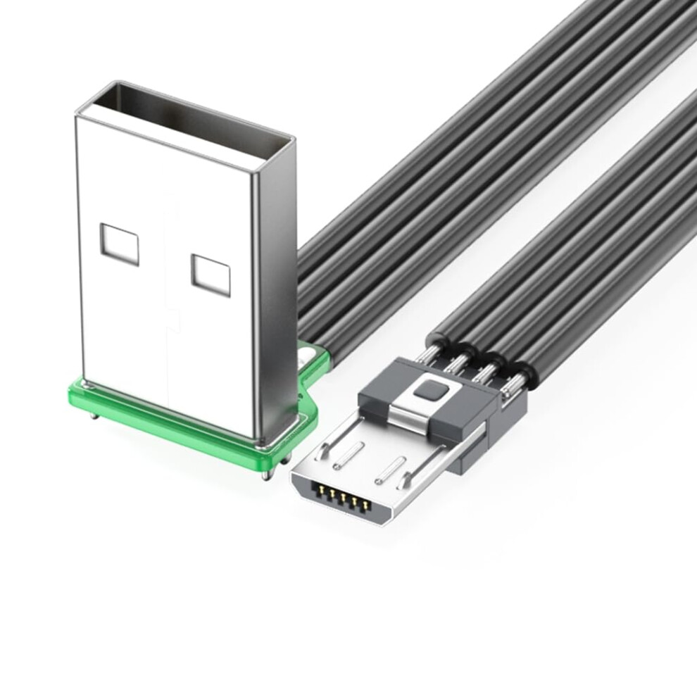 90 Degree Right Angled Usb To Usb 5Pin Data Cable Charging Cord For Tablet Phones Charging And Syncing In Tight Space Usb Up 1M 9323874998978