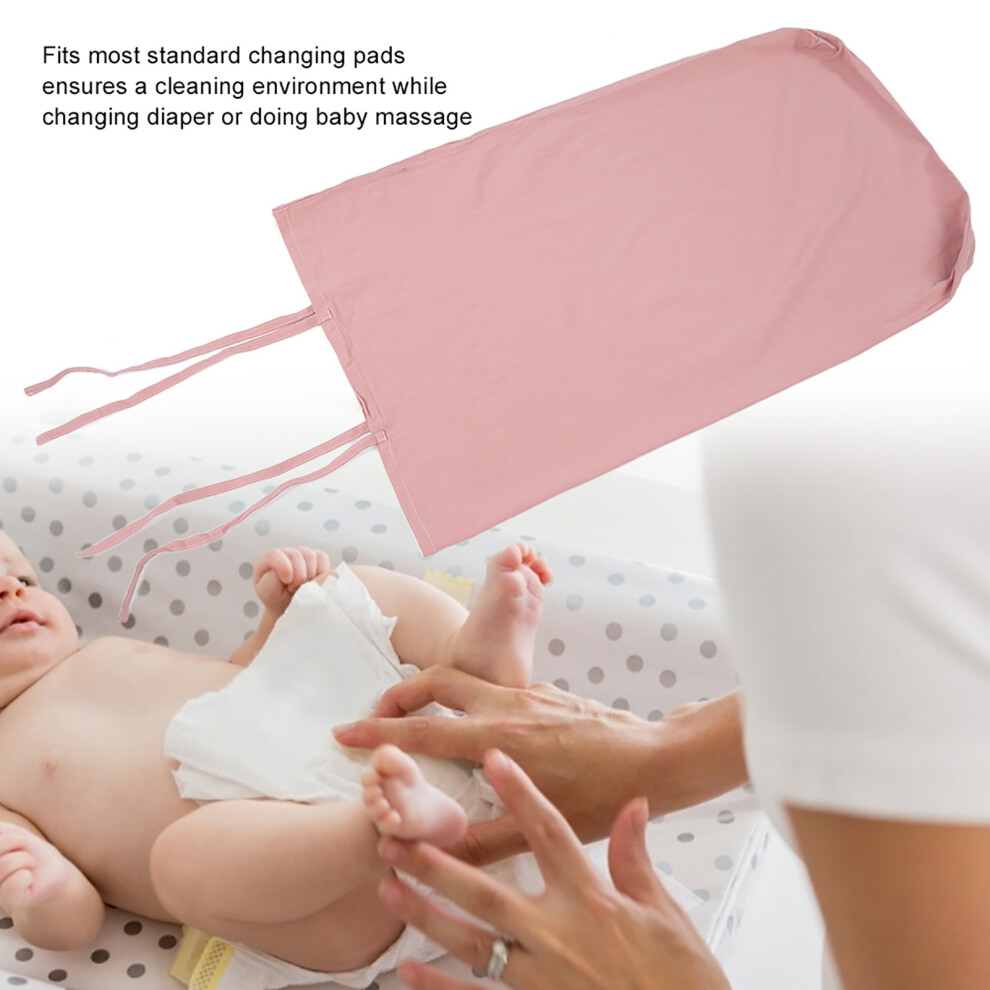 Infant Changing Pad Cover Pink Soft Breathable Cotton Baby Nursery Accessory-image-OPC-PMZTY6Y-NEW
