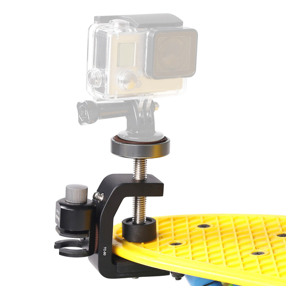 Xiletu Tc-70 Aluminum Alloy Clamp With 1/4 Inch Screw For Cameras Black 9361362103244