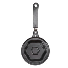 Mini Frying Pan Heart Shape Iron Egg and Omelet Pan Nonstick Coating Kitchen Outdoor Mini Cookware for Fried Eggs Cakes Breads, Cast Iron Mini Skillet