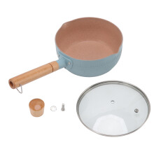 Multi Functional Sauce Pot With Wooden Handle And Spill Proof Pouring Edge Non Stick Milk Pan For Kitchen Use On Induction Gas Electric Stove, Versati
