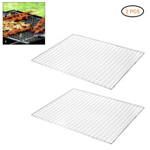 Mehrzweck-Grillmatte aus Drahtgeflecht, universeller Grillrost aus Edelstahl für Fleisch, Gemüse und Meeresfrüchte, antihaftbeschichtet und