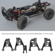 4PCS Metal Shock Damper Towers for SCX10 II 1/10 RC Crawler Black