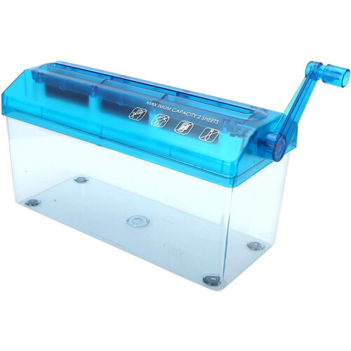 Hand Lightweight Desk Confidential Document Shredding Tool with Non-Slip Base for Easy Use 1
