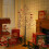 150cm Lighted Birch Christmas Tree with Red Birds 5