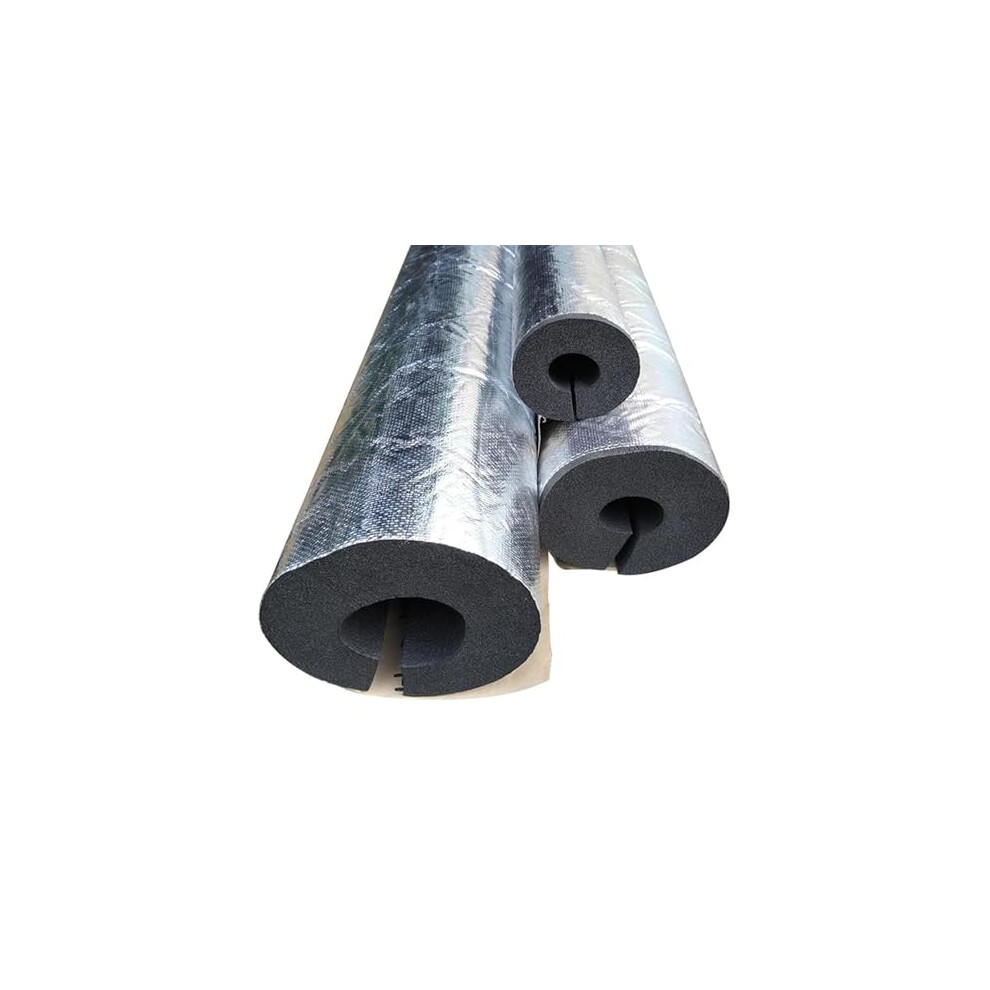 Self-Adhesive Aluminum Foam Pipe Insulation - Id 16-114Mm 34Mm X 20Mm X 95Cm Winter Freeze Protection For Spigot Sprinkler & Water Heater Pipes 9067246763381