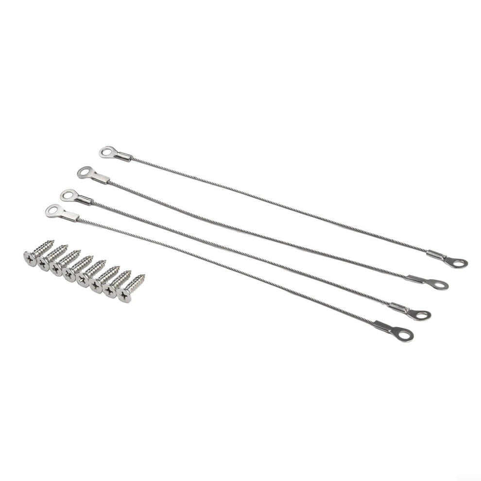 4 Pack Restraint Hinge Cabinet Rope Pins 304 Stainless Steel For Cable Door Limiter Coated Door Restrictor 200Mm Length Nylon Variable 9323874999272