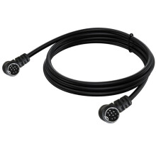 9Pin S-video Small Din Adapter Extension Cable Wire 9 Needle Cord Enhances Clear Auditory Video Transmission Double bend 50cm