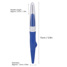 Blue Portable Felting Needle Pen 3 Needles for DIY Sewing and Crafting