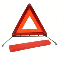 Warning Triangle 3pcs Car Triangle Reflective Tripod Emergency Breakdown Warning Sticker Foldable Stop Sign Accessories For Roadside Emergencies Red