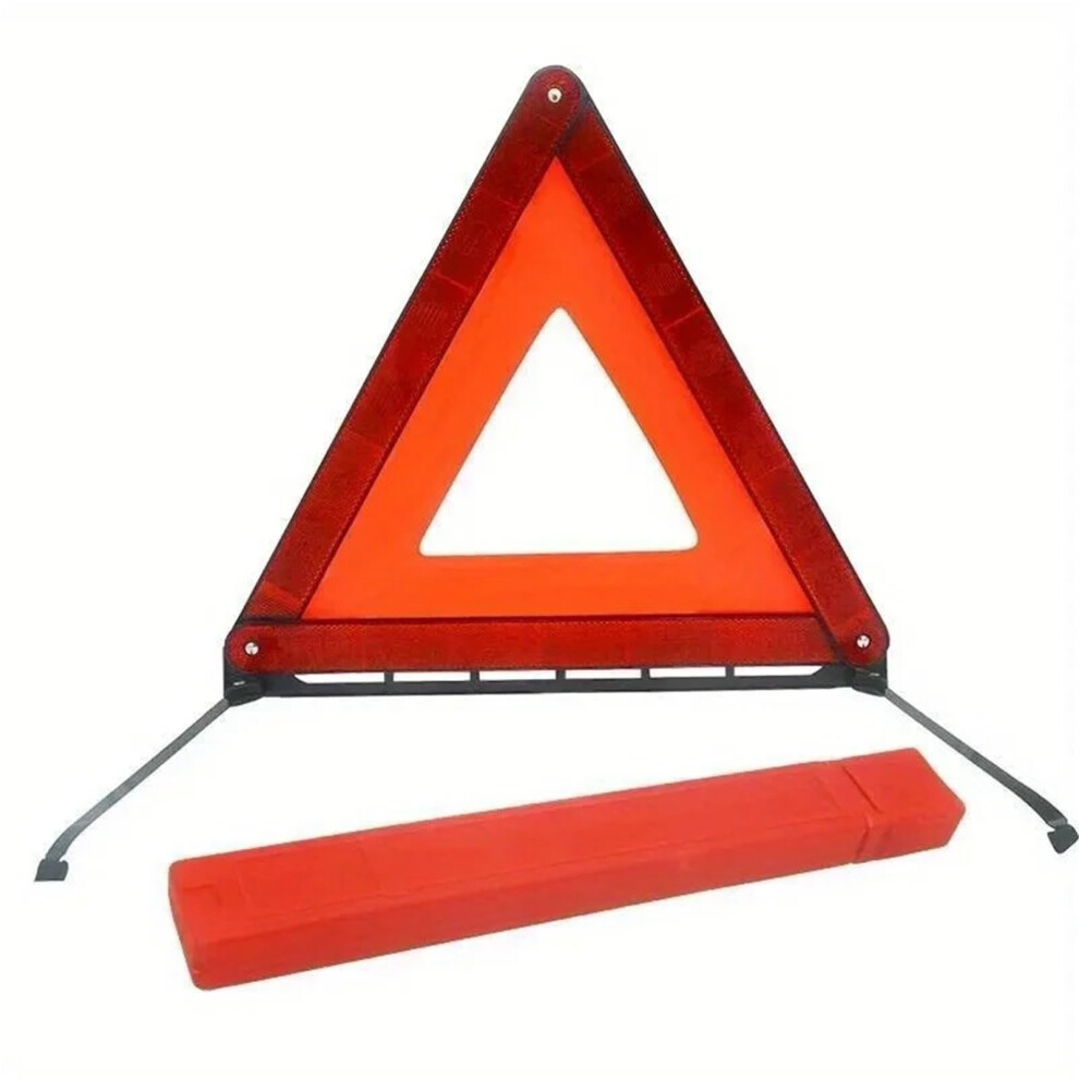 Warning Triangle 3Pcs Car Triangle Reflective Tripod Emergency Breakdown Warning Sticker Foldable Stop Sign Accessories For Roadside Emergencies Red 9105992117130