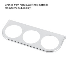 52mm Triple Messanzeige Panelhalterung – Silberfarbenes Eisen Fahrzeugdashboard-Halter