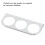 52mm 2in Iron 3-Hole Dashboard Gauge Mount Bracket Silver 1