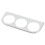 52mm 2in Iron 3-Hole Dashboard Gauge Mount Bracket Silver 6