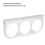 52mm 2in Iron 3-Hole Dashboard Gauge Mount Bracket Silver 9