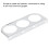 52mm 2in Iron 3-Hole Dashboard Gauge Mount Bracket Silver 4