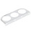 52mm 2in Iron 3-Hole Dashboard Gauge Mount Bracket Silver 8