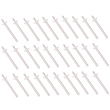 30PCS Multi-Use Nose and Eyebrow Waxing Sticks - White, 65*15mm