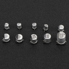 SMD Aluminium Electrolytic Capacitor Kit 165Pcs 0.47UF to 470UF 50V - 16V Range