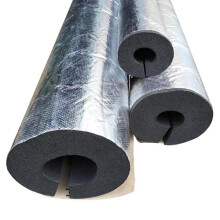 Self-Adhesive Aluminum Foam Pipe Insulation Tube ID 16-114mm for Winter Freeze Protection of Water Heater & Sprinkler Pipes - 34mm x 20mm x 95cm