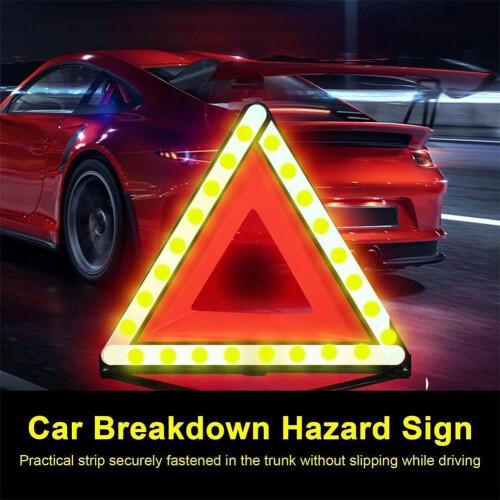 Standard Emergency Triangles, Warning Triangles For Vehicles, Reflective Triangle, Triangles For Vehicles Breakdown 1pcs Redc 1