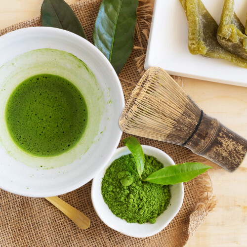 Χειροποίητο χτύπημα Matcha από φυσικό μπαμπού, για εύκολη ανάμειξη τσαγιού σε σκόνη 1