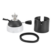 Siphon de table, mini-brûleur à butane pour camping, voyage, laboratoire et maison, en acier inoxydable portable avec flamme réglable, matériaux