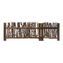 Valla ornamental para bonsáis para sala de ceremonia del té, valla de madera de estilo japonés que conserva la textura natural del bambú, crea un